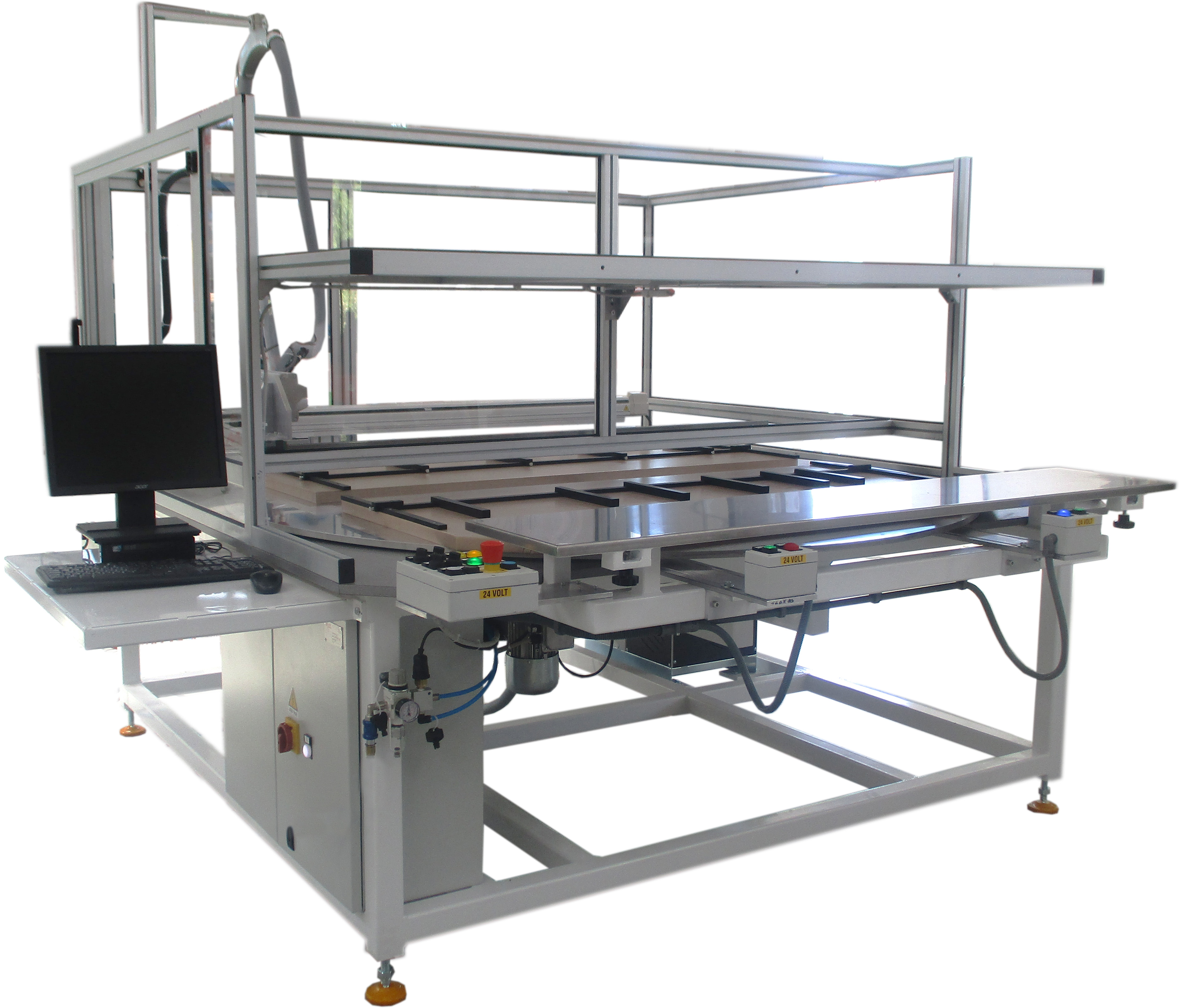 Tavola rotante distribuzione colla