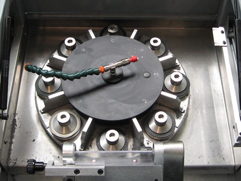 Test tubes lapping rotary table machine - Mair Srl